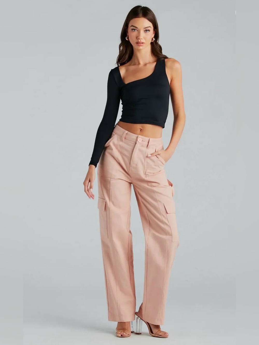 Anthropologie  Lea & Viola Sleek Asymmetrical Black Top, size S